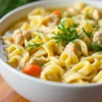crockpot chicken noodle soup - featured image