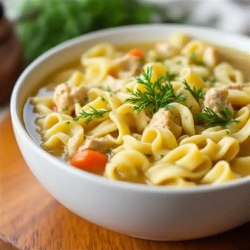 crockpot chicken noodle soup preparation steps