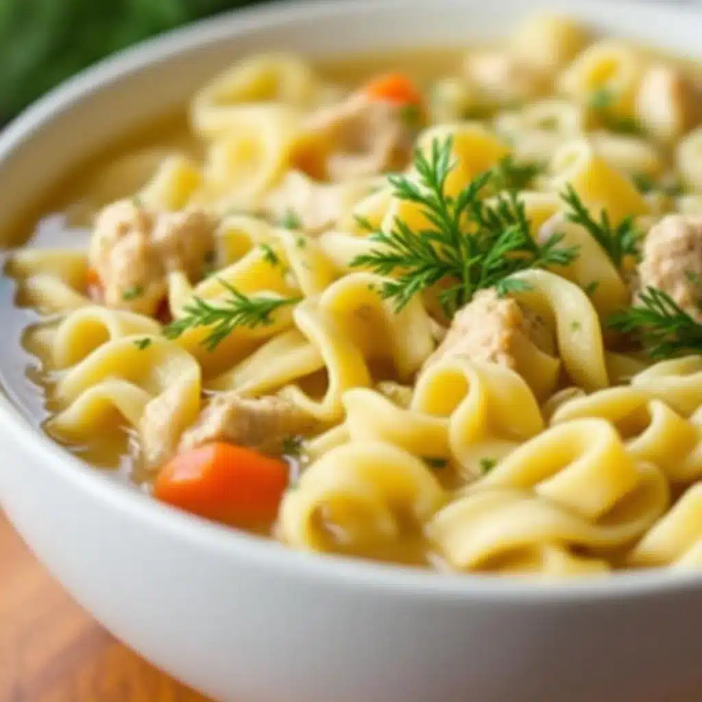crockpot chicken noodle soup - featured image