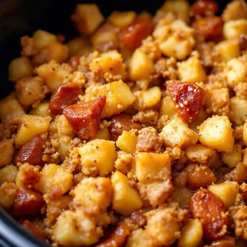 crockpot thanksgiving stuffing preparation steps