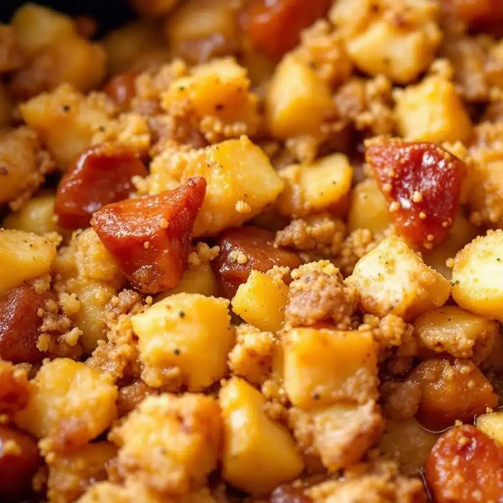 crockpot thanksgiving stuffing - featured image