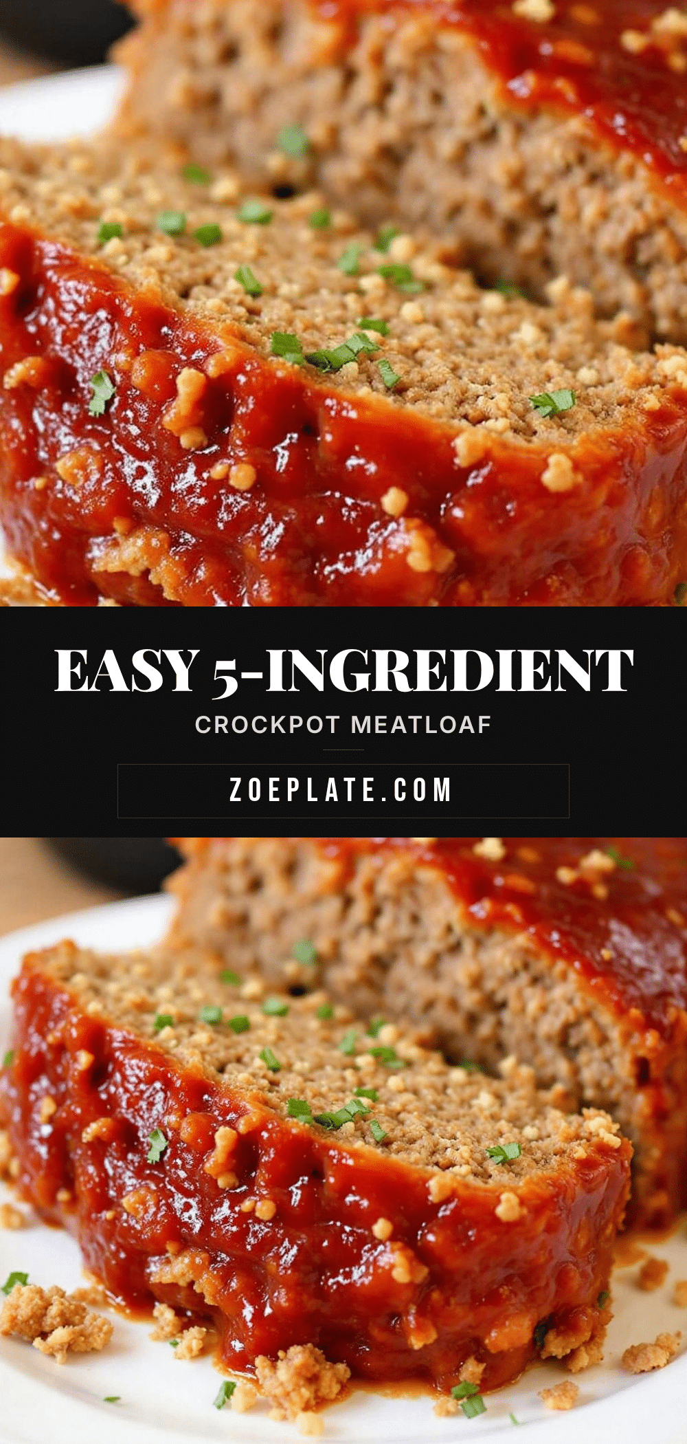 easy 5-ingredient crockpot meatloaf recipe