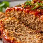 easy 5-ingredient meatloaf with brown sugar glaze - featured image