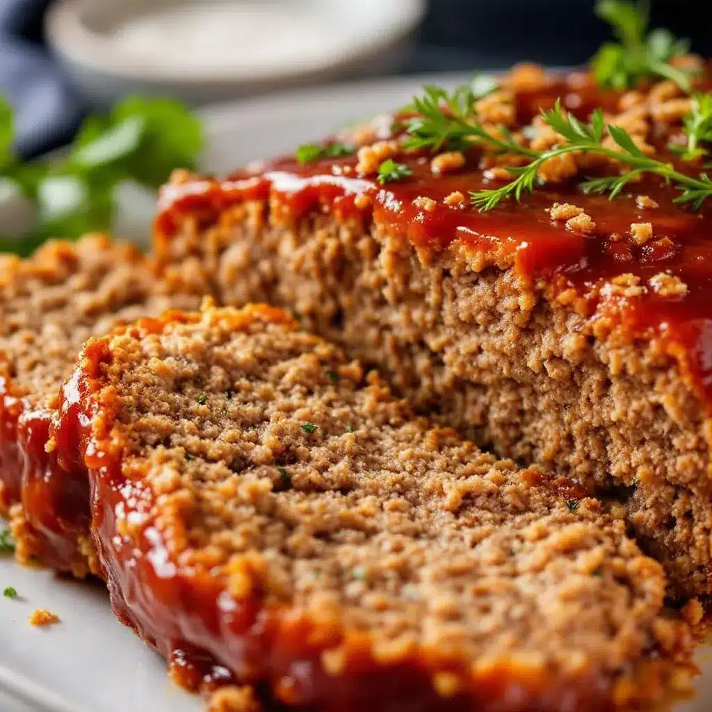 easy 5-ingredient meatloaf with brown sugar glaze preparation steps