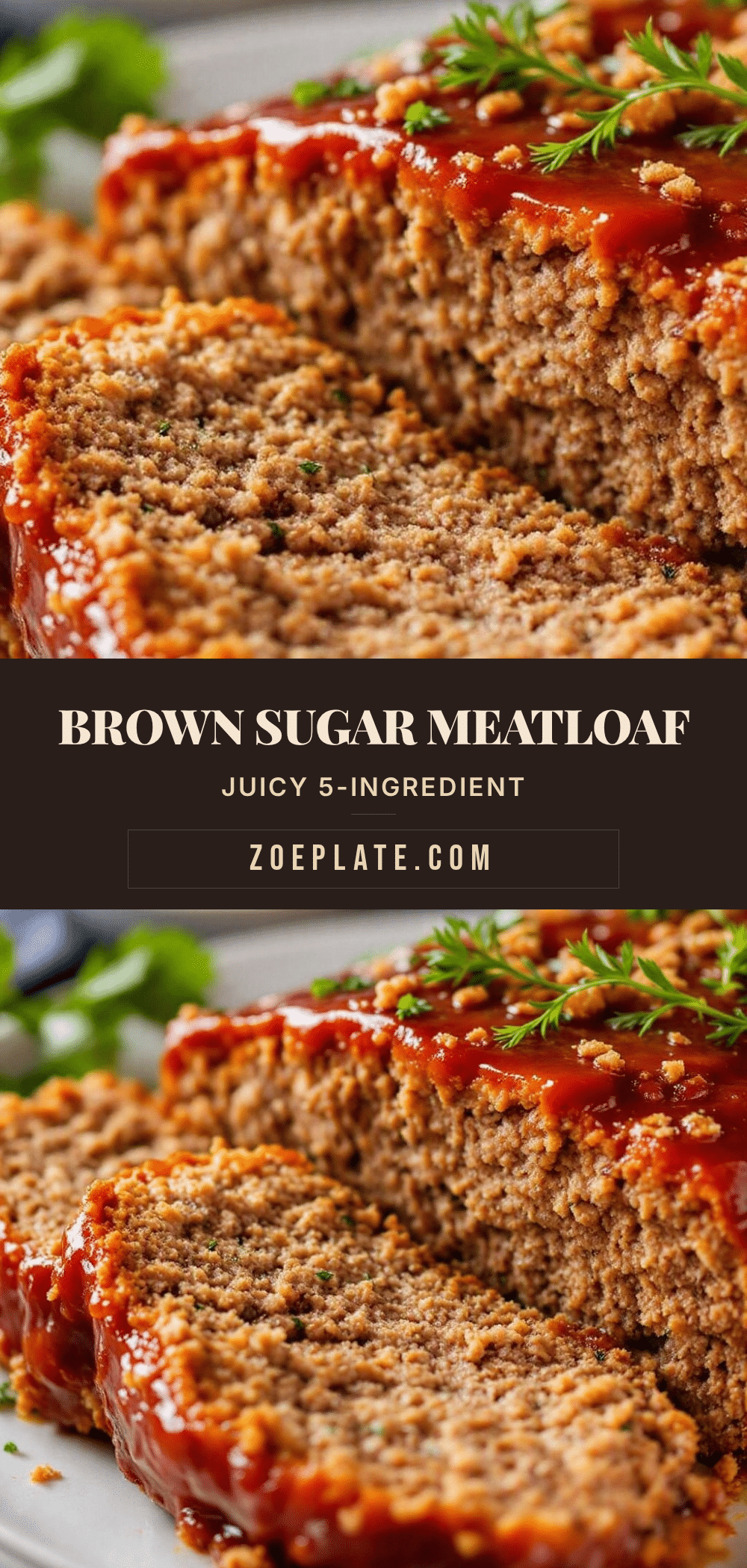 easy 5-ingredient meatloaf with brown sugar glaze recipe
