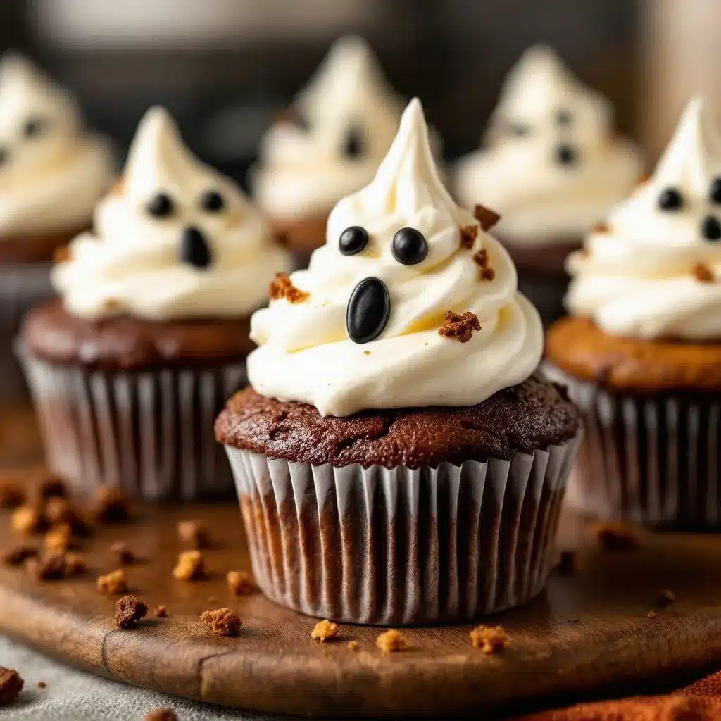 Fluffy Ghost Cupcakes preparation steps