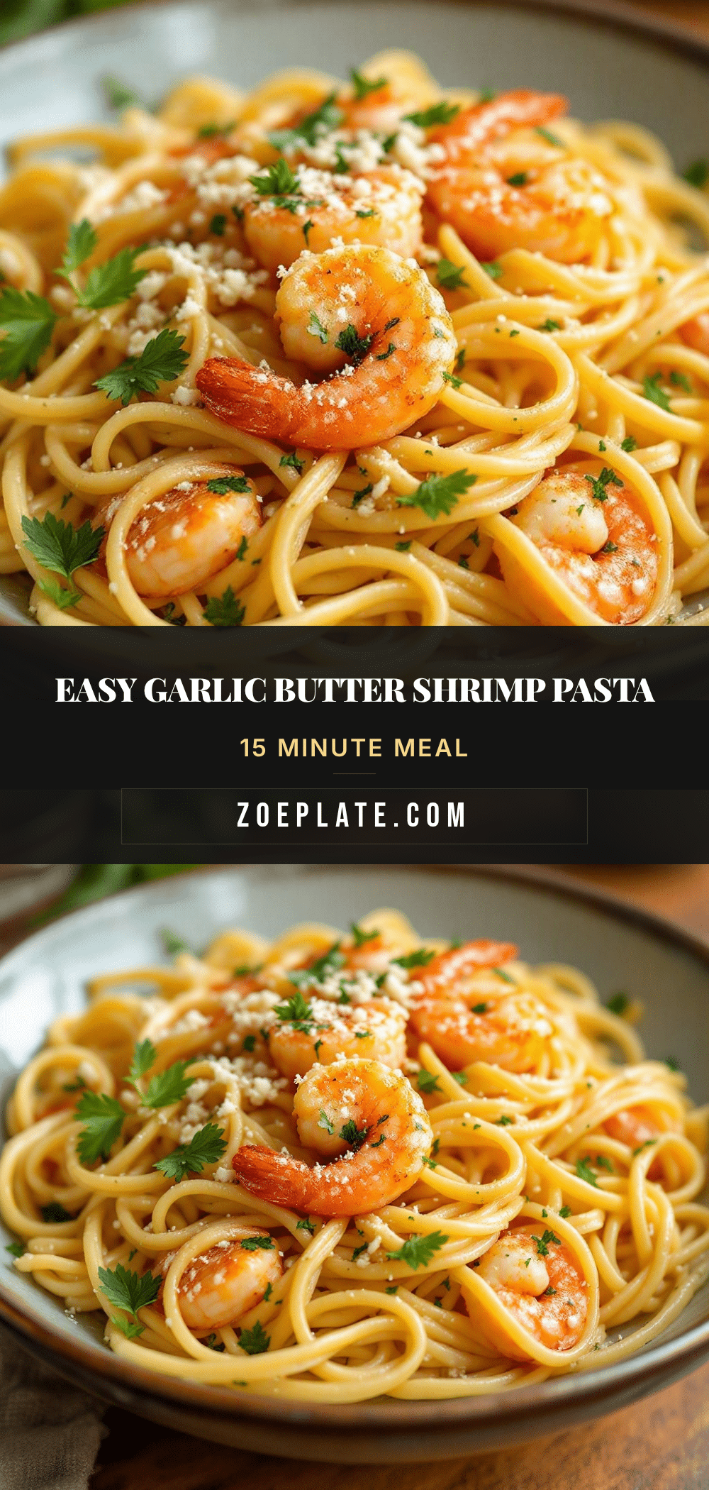 garlic butter shrimp pasta recipe