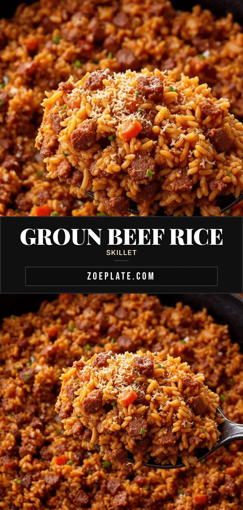 ground beef and rice skillet recipe