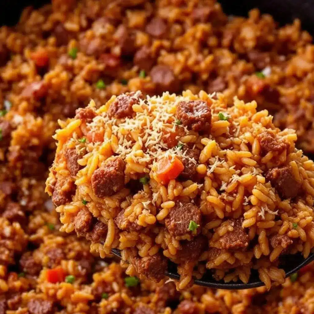 ground beef and rice skillet - featured image