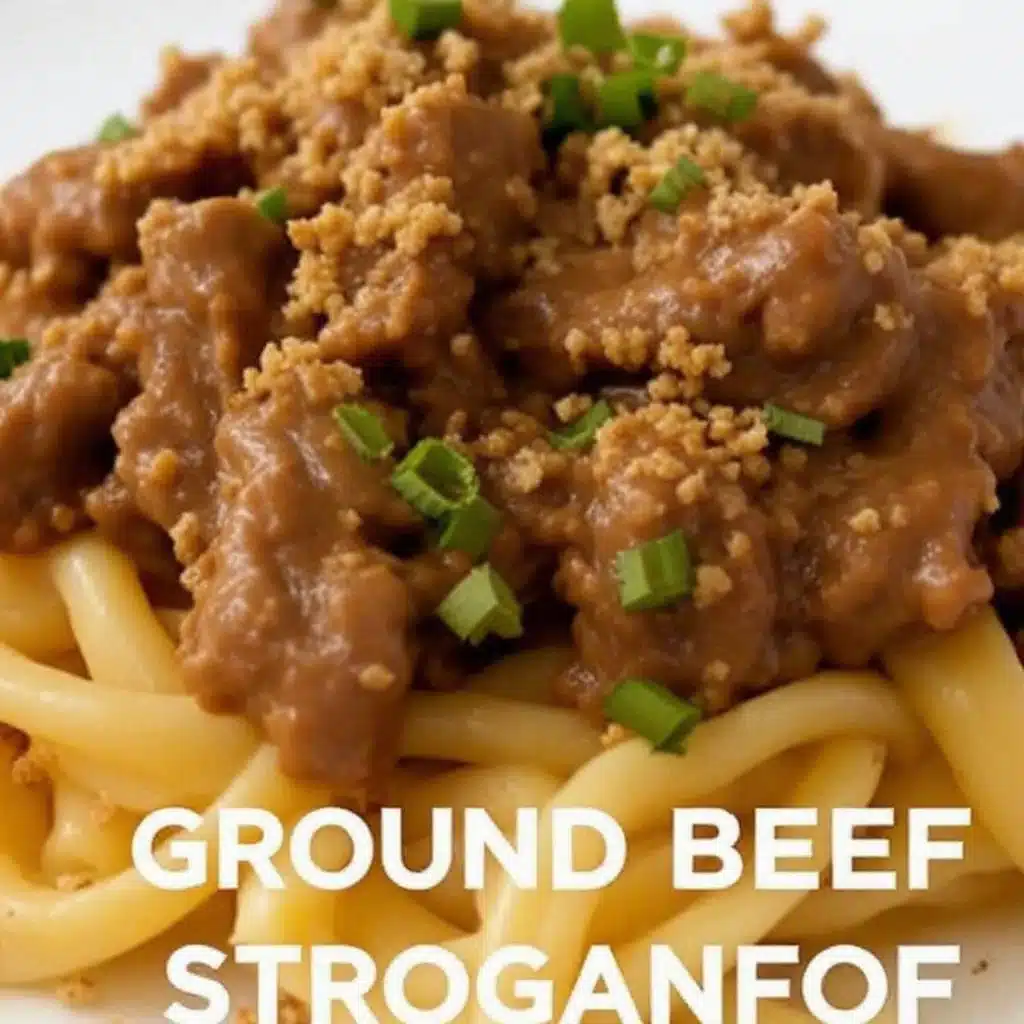 ground beef stroganoff - featured image