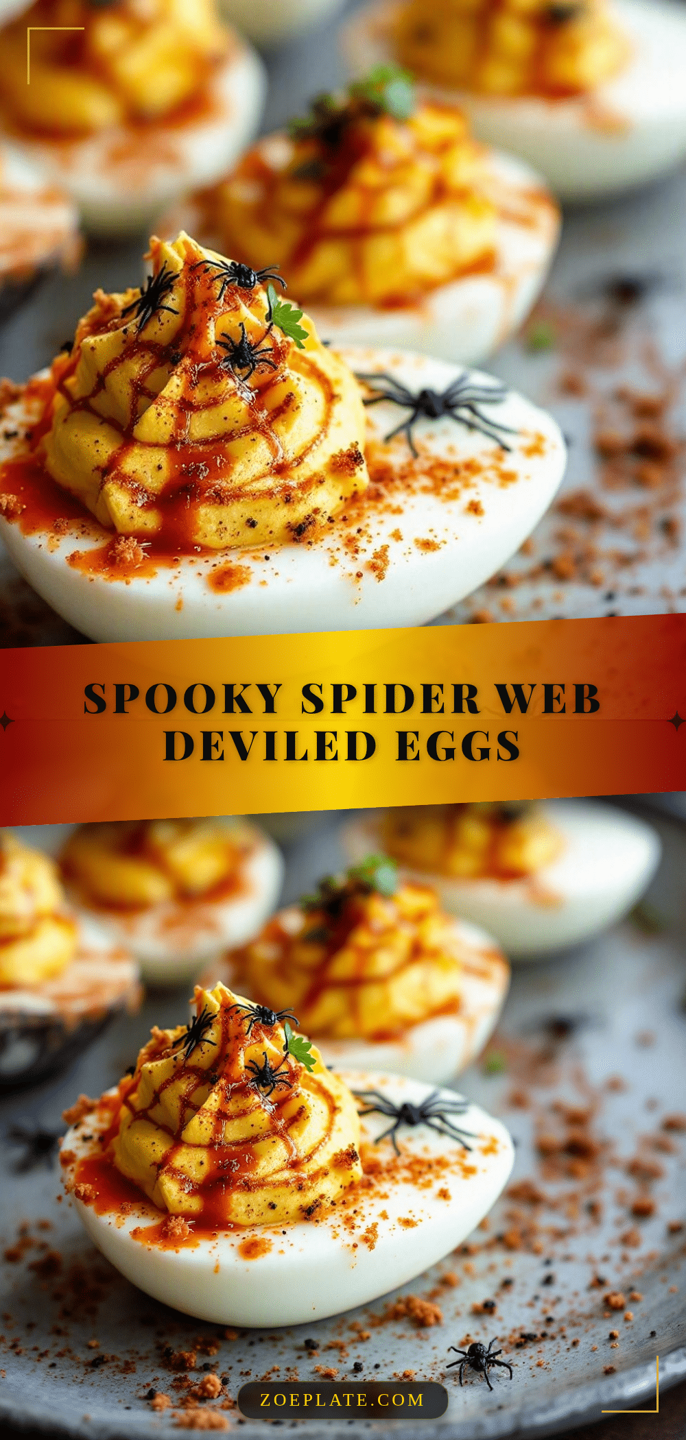 Halloween deviled eggs recipe