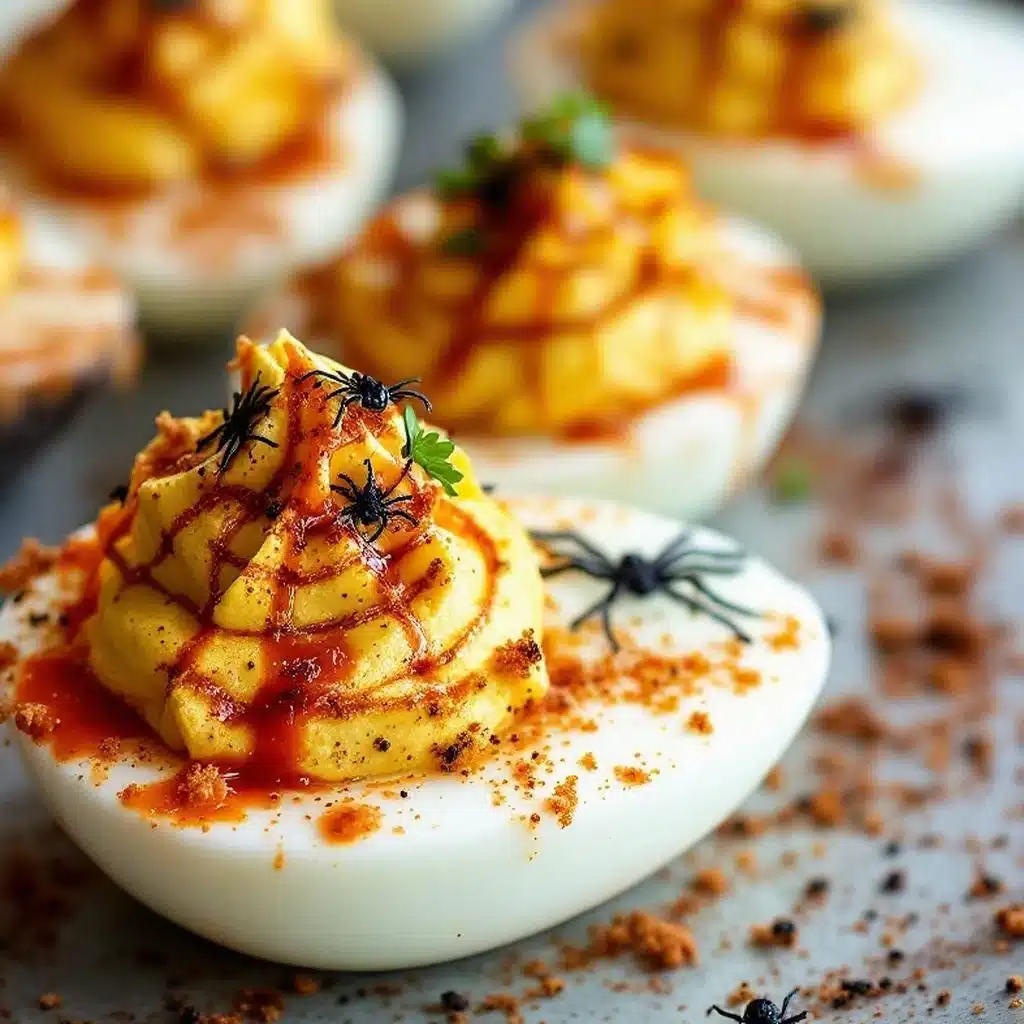 Halloween deviled eggs - featured image