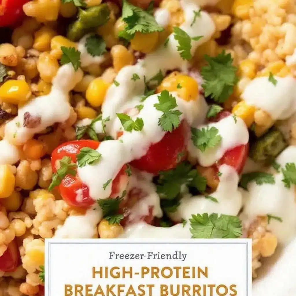 high-protein breakfast burritos - featured image
