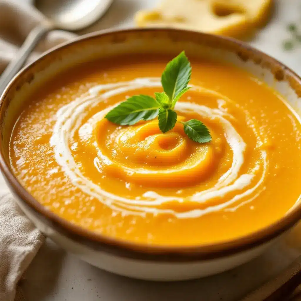 honeynut squash soup with ginger preparation steps