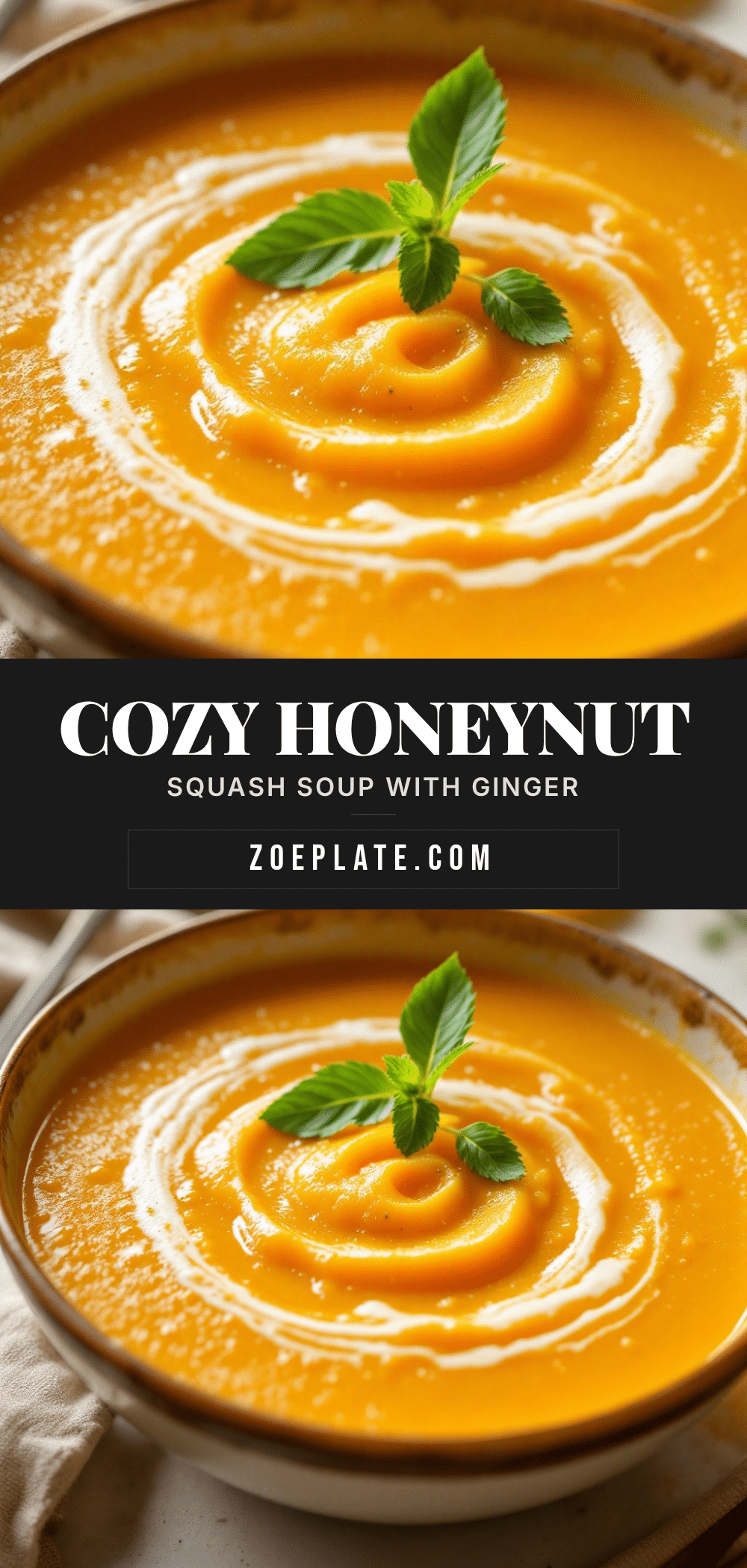 honeynut squash soup with ginger recipe