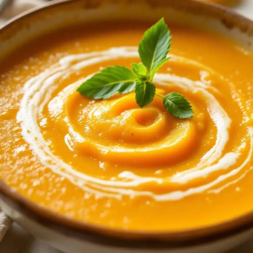 honeynut squash soup with ginger - featured image