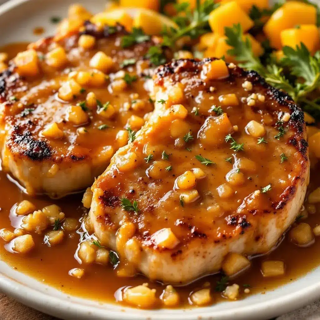 Juicy Pork Chops with Apple Cider Pan Sauce preparation steps