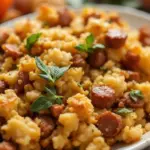 make-ahead sausage and sage stuffing - featured image