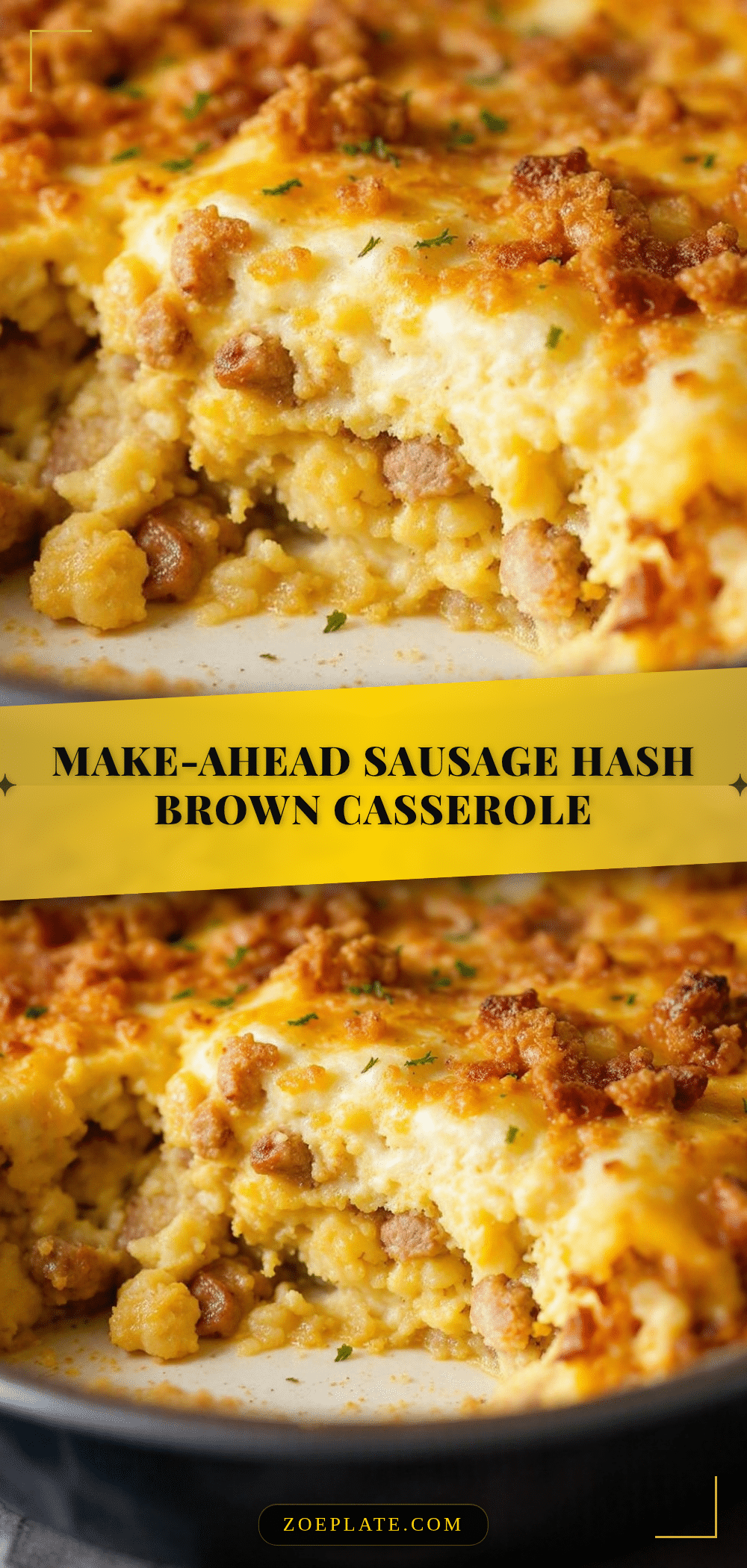 make-ahead sausage hash brown casserole recipe