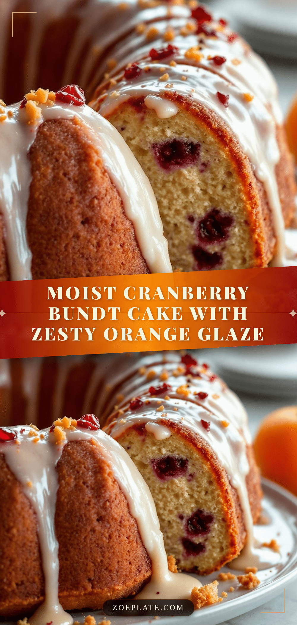 Moist Cranberry Bundt Cake recipe
