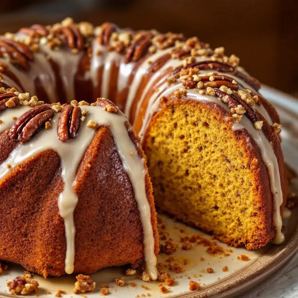 moist maple pecan pumpkin bundt cake preparation steps