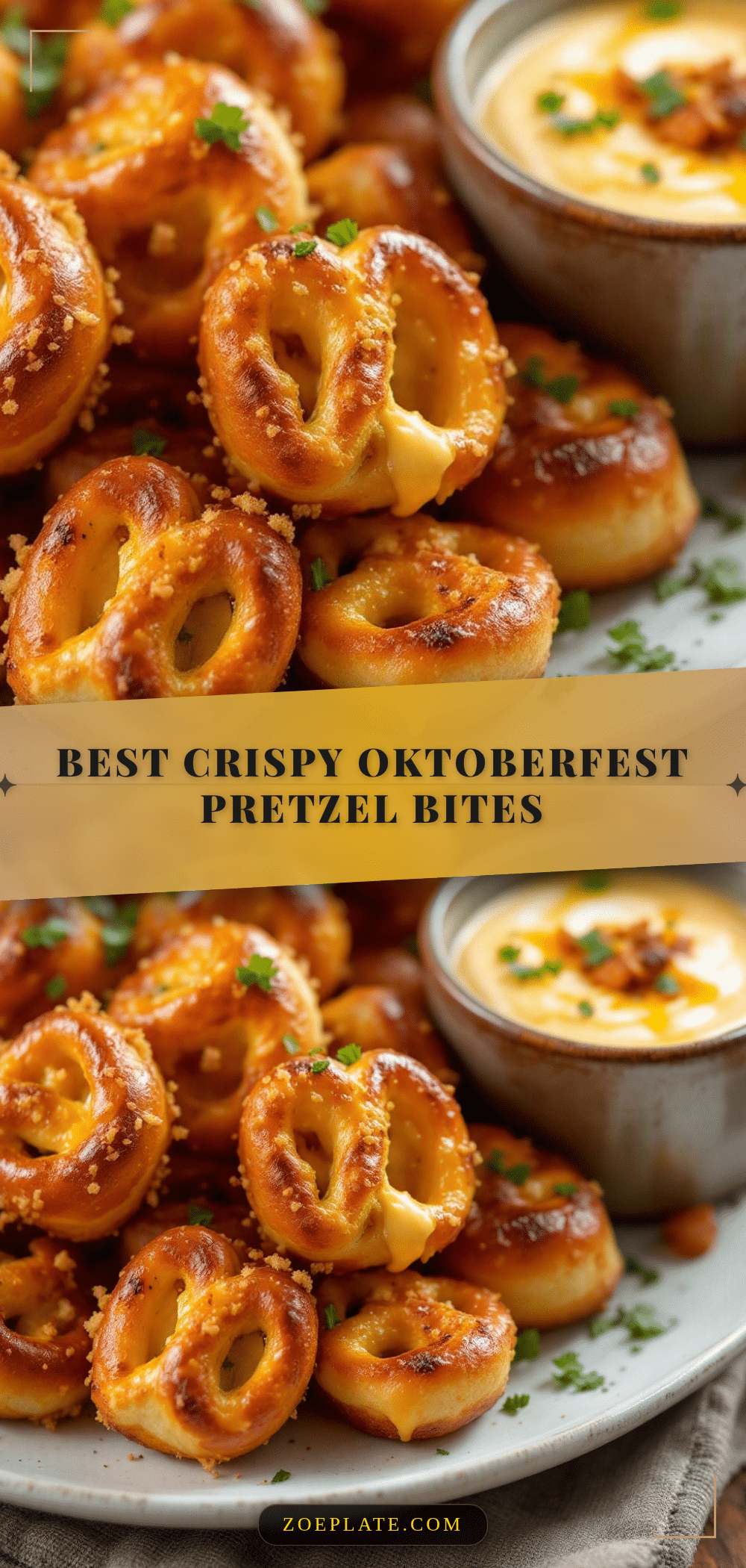 Oktoberfest Pretzel Bites with Beer Cheese Dip recipe