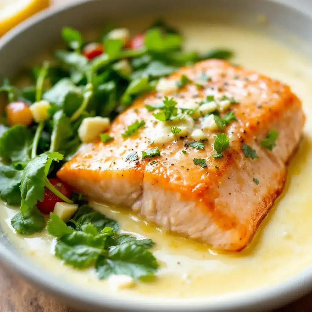 one-pan lemon garlic butter salmon preparation steps