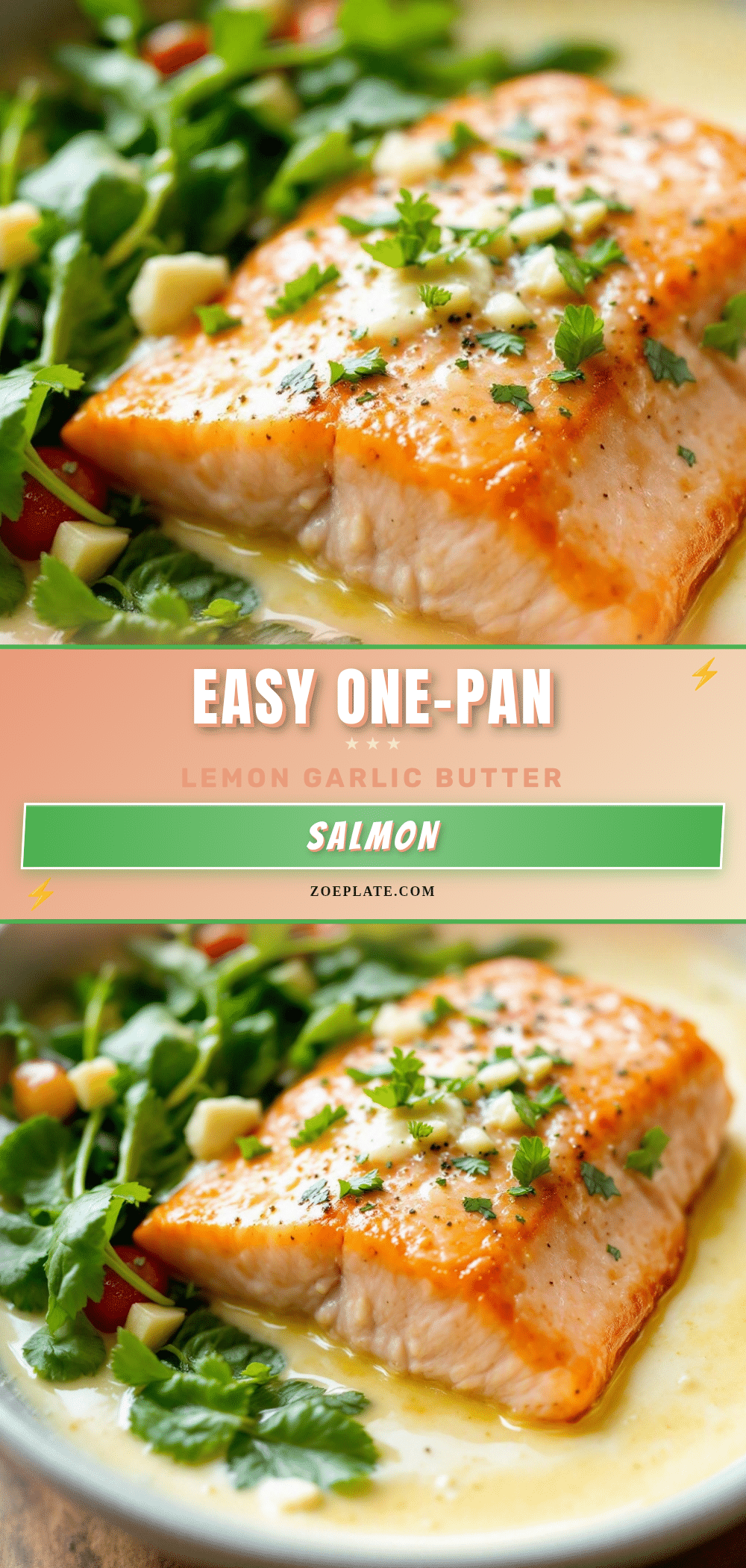 one-pan lemon garlic butter salmon recipe