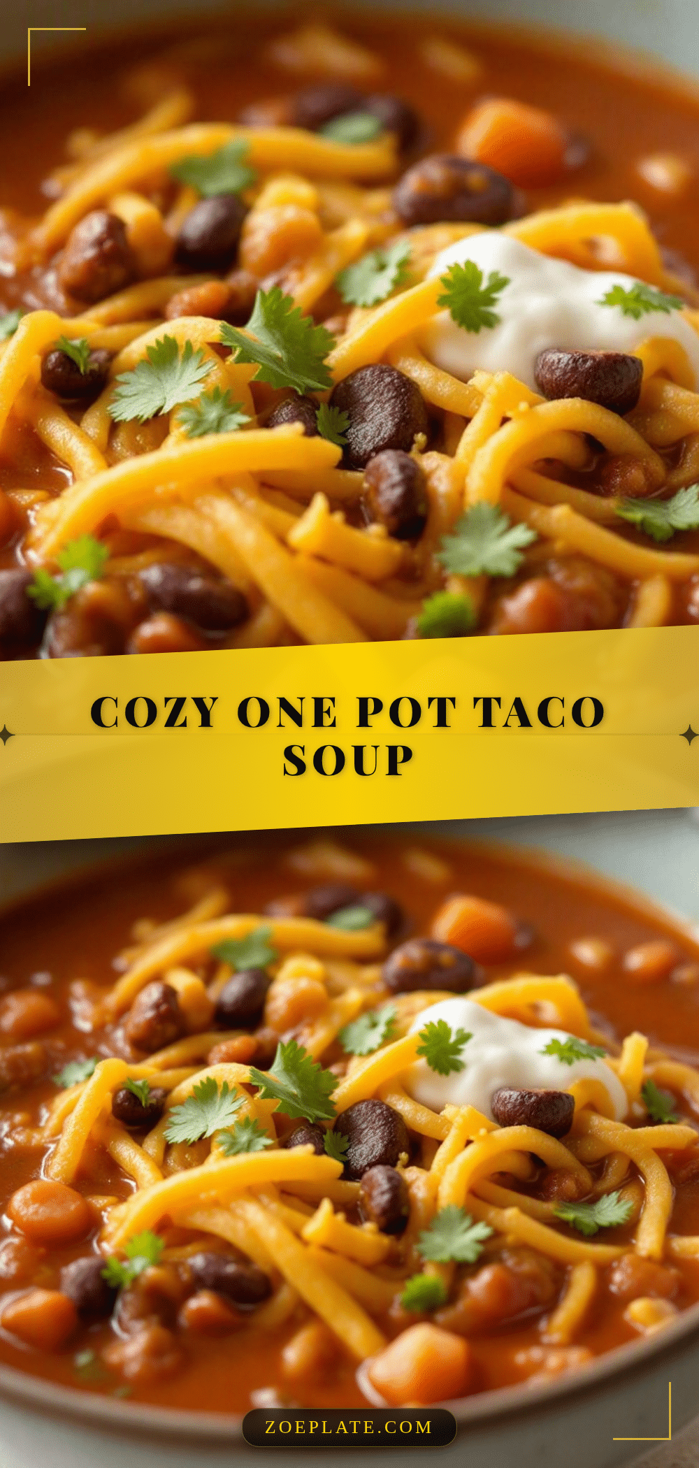 one pot taco soup recipe