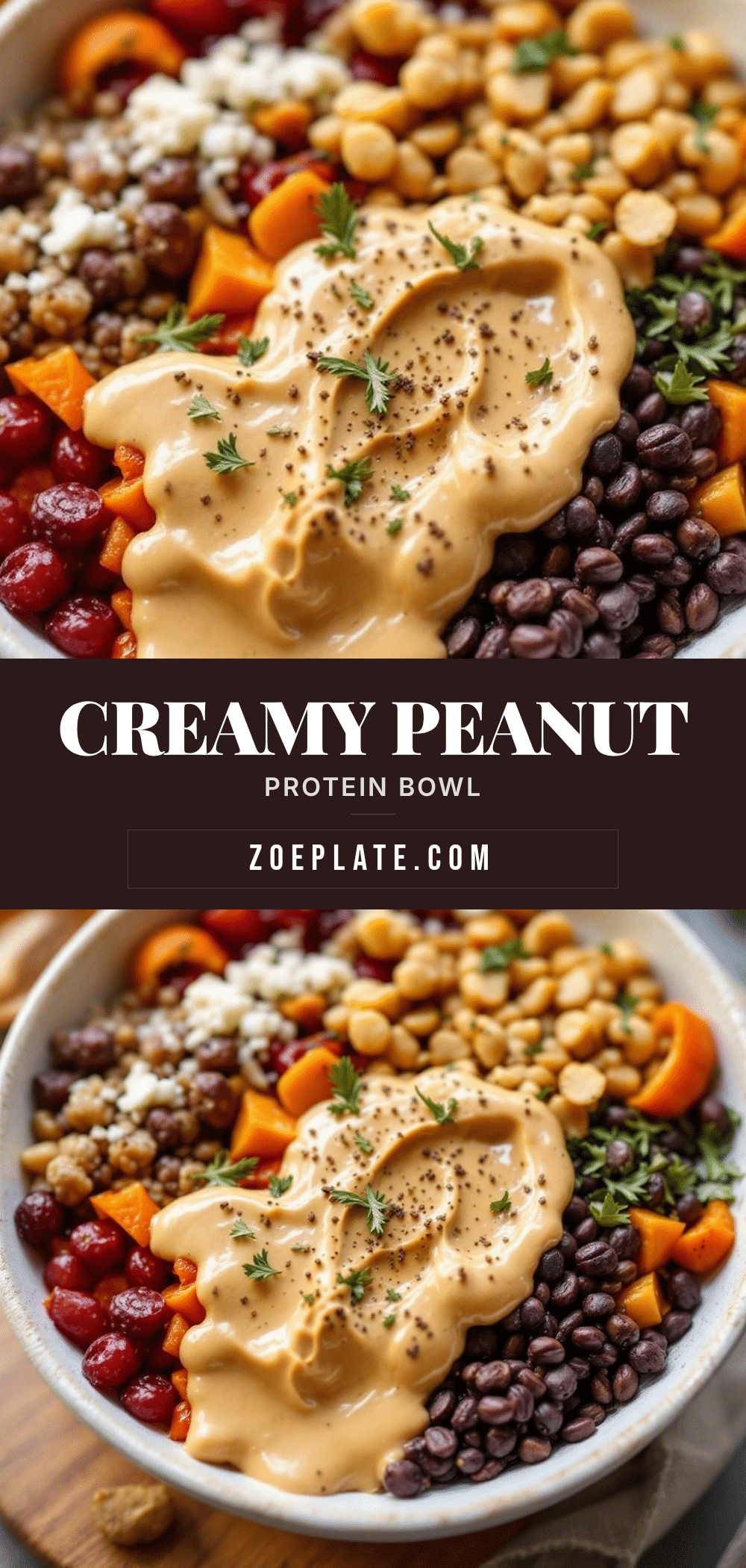 peanut butter protein smoothie bowl recipe