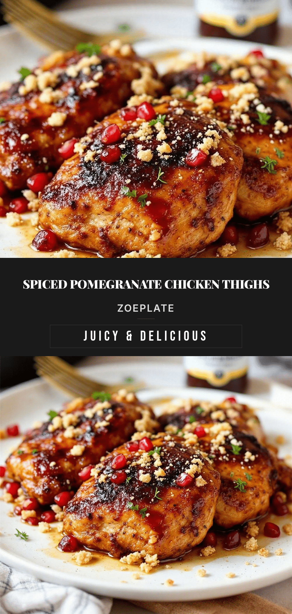 pomegranate molasses chicken thighs recipe