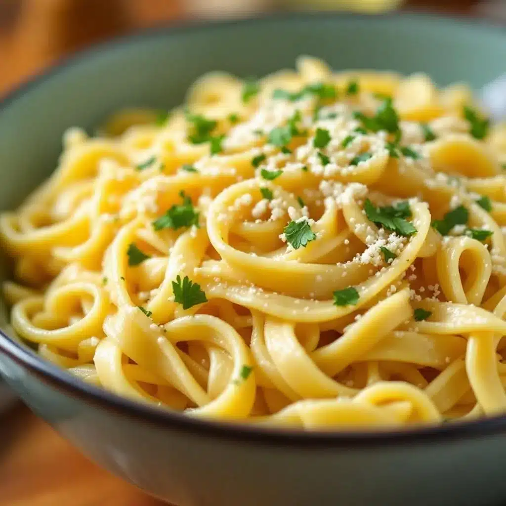 Quick Creamy Garlic Parmesan Pasta Salad - featured image