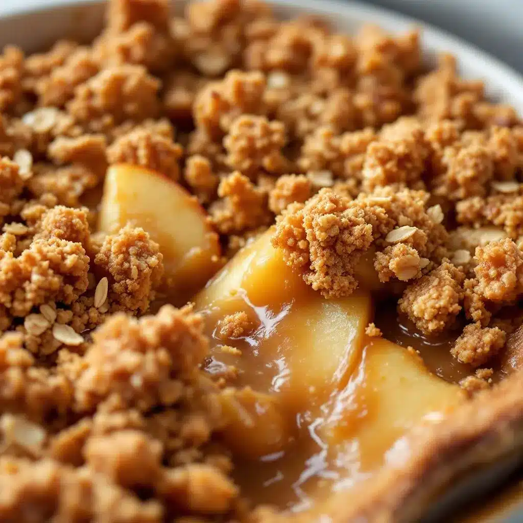 salted caramel apple crisp preparation steps