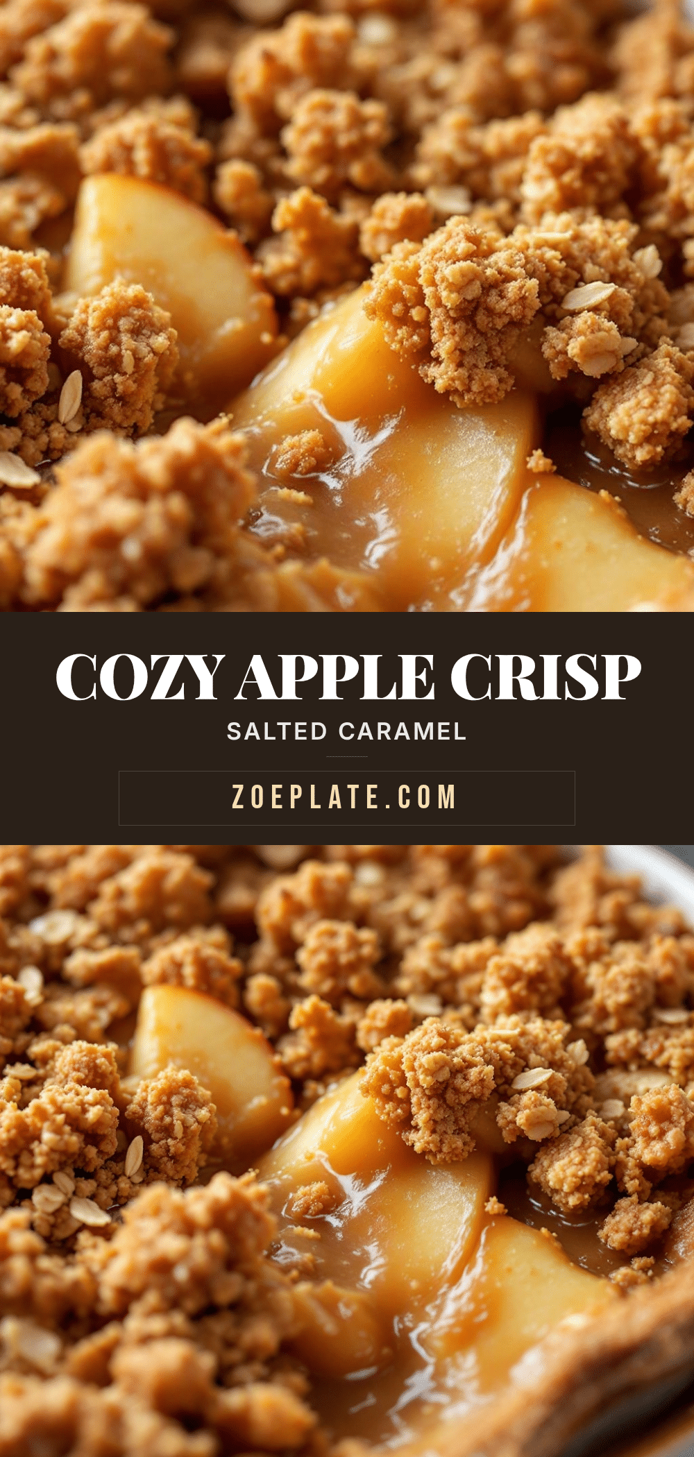 salted caramel apple crisp recipe