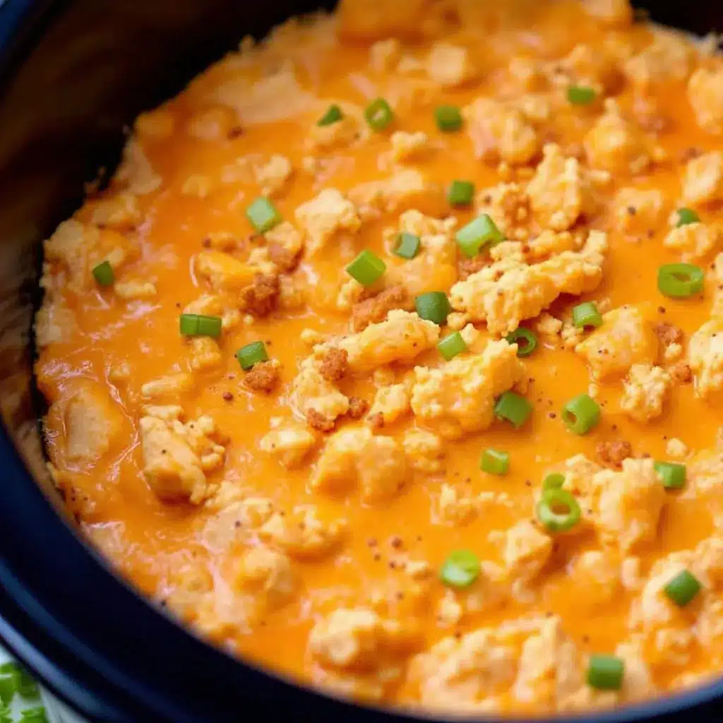 slow cooker buffalo chicken dip preparation steps