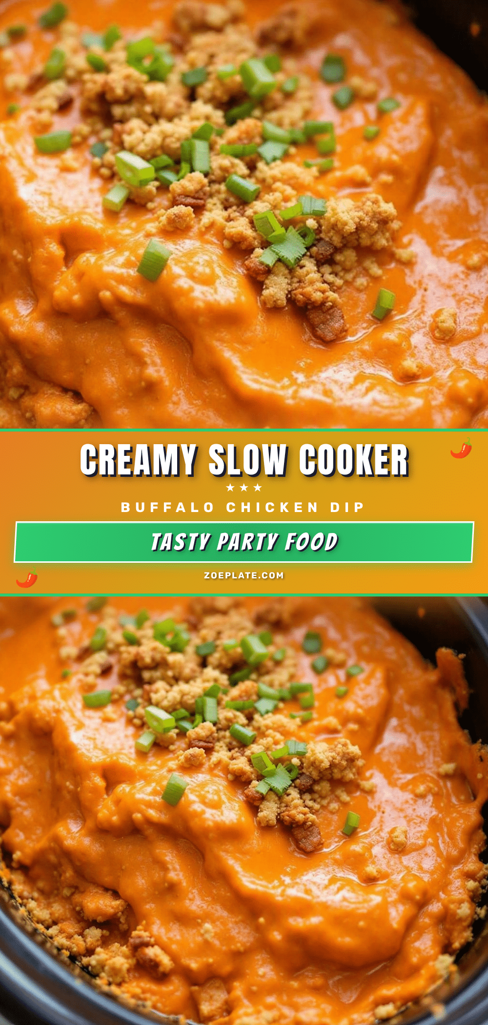 slow cooker buffalo chicken dip recipe
