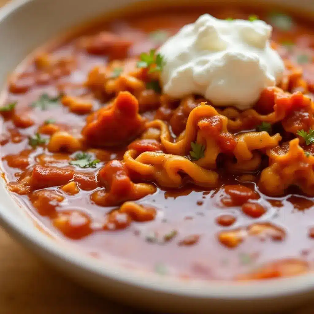 slow cooker lasagna soup preparation steps