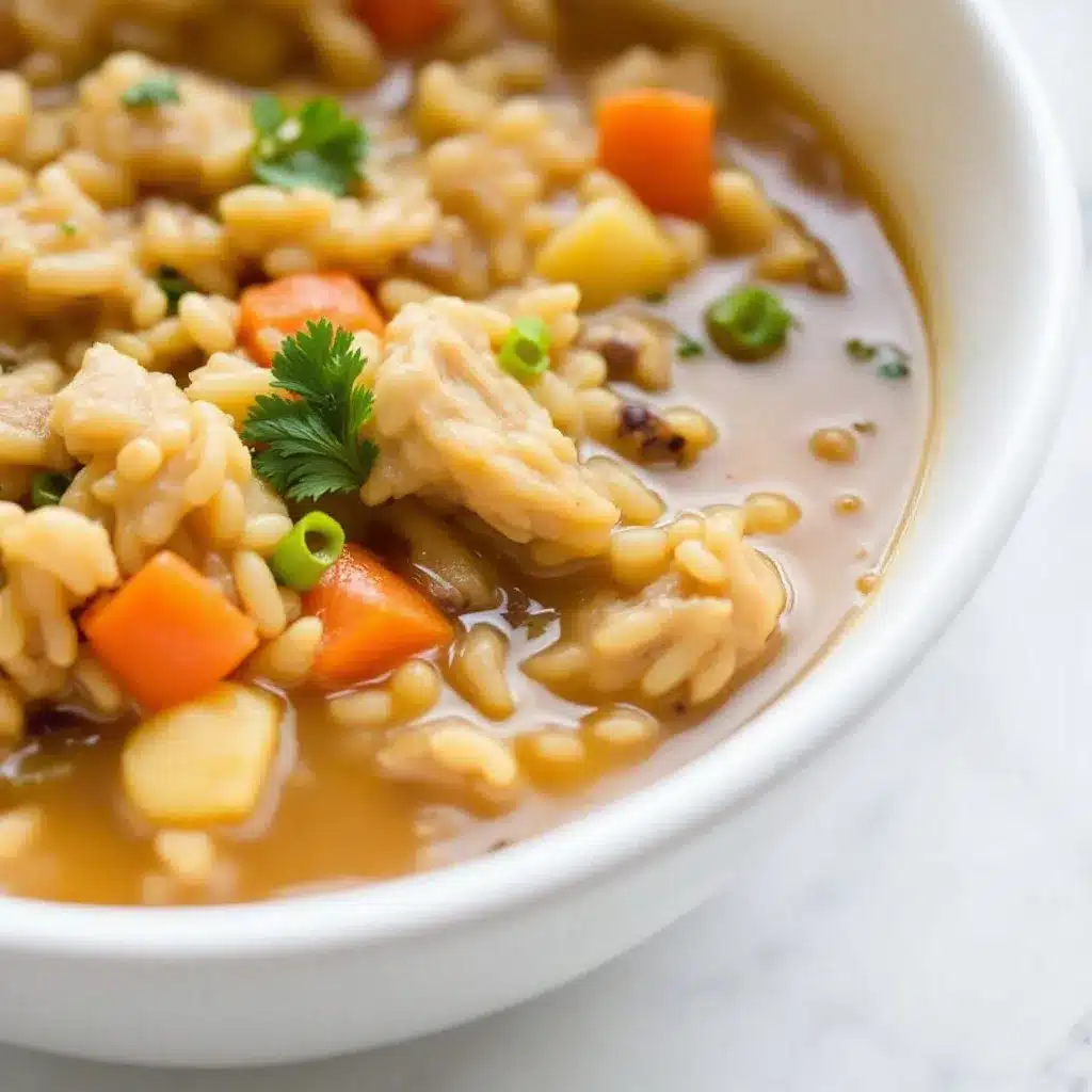 Slow Cooker Turkey and Wild Rice Soup preparation steps