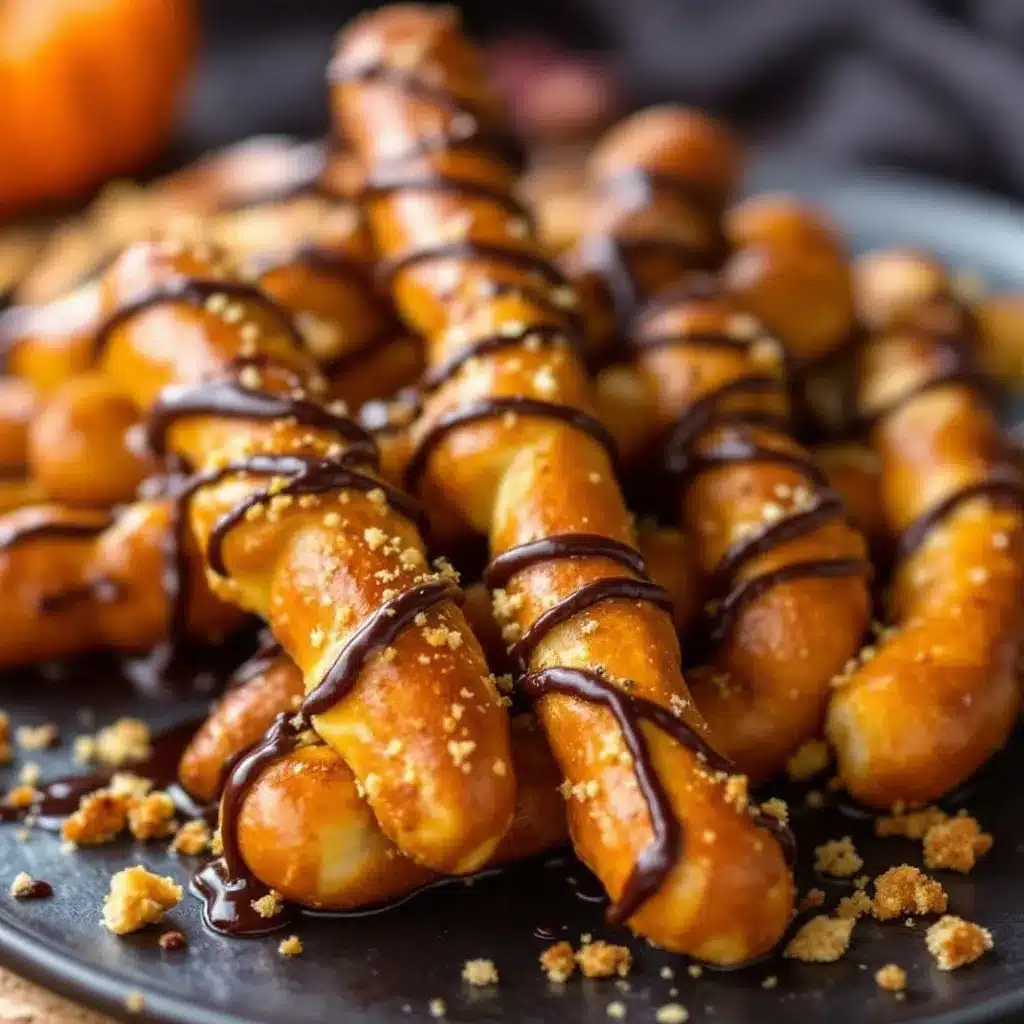 Witch Finger Pretzel Rods preparation steps