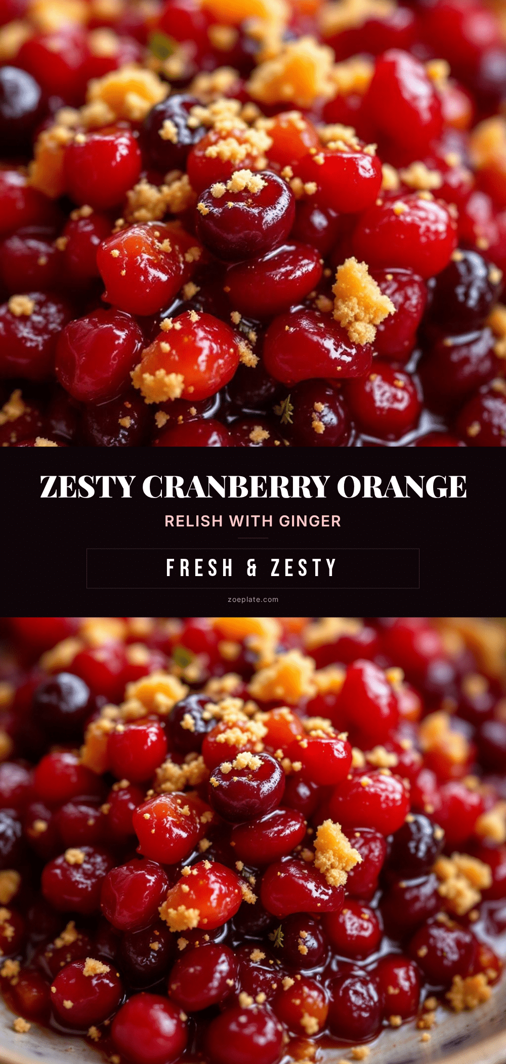 zesty cranberry orange relish recipe
